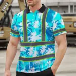 hi-vis-polo-shirt-reflective-tapes-blue-neon-flowers-custom-name-0795a.webp