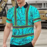 hi-vis-polo-shirt-reflective-tapes-blue-neon-flowers-custom-name-d5994.webp
