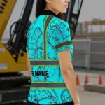 hi-vis-polo-shirt-reflective-tapes-blue-neon-flowers-custom-name-e34f8.webp