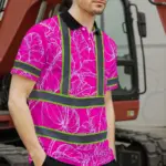 hi-vis-polo-shirt-reflective-tapes-pink-neon-and-white-flowers-02514.webp