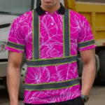 hi-vis-polo-shirt-reflective-tapes-pink-neon-and-white-flowers-109cd.webp