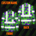Hi-Vis-Hawaiian-Long-Sleeve-Shirt-Reflective-Tapes-Green-Neon-And-Violet-Flowers-Custom-Name-Safety-Workwear-For-Workers,-Truckers,-Operators-2