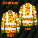 Hi-Vis-Hawaiian-Long-Sleeve-Shirt-Reflective-Tapes-Orange-Neon-And-Yellow-Flowers-Custom-Name-Safety-Workwear-For-Workers,-Truckers,-Operators-2