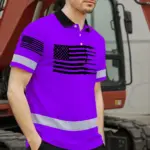 hi-vis-american-flag-polo-shirt-violet-neon-custom-name-reflective-1005b.webp