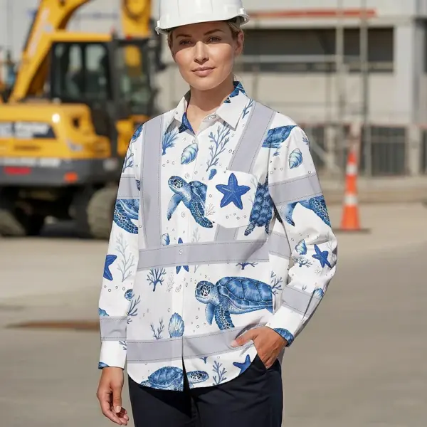 hi-vis-hawaiian-long-sleeve-shirt-reflective-tapes-blue-flowers-e324d.webp
