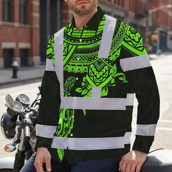 hi-vis-hawaiian-long-sleeve-shirt-reflective-tapes-green-turtle-154f9.webp