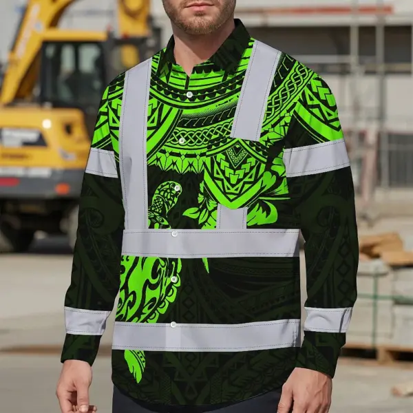 hi-vis-hawaiian-long-sleeve-shirt-reflective-tapes-green-turtle-48954.webp