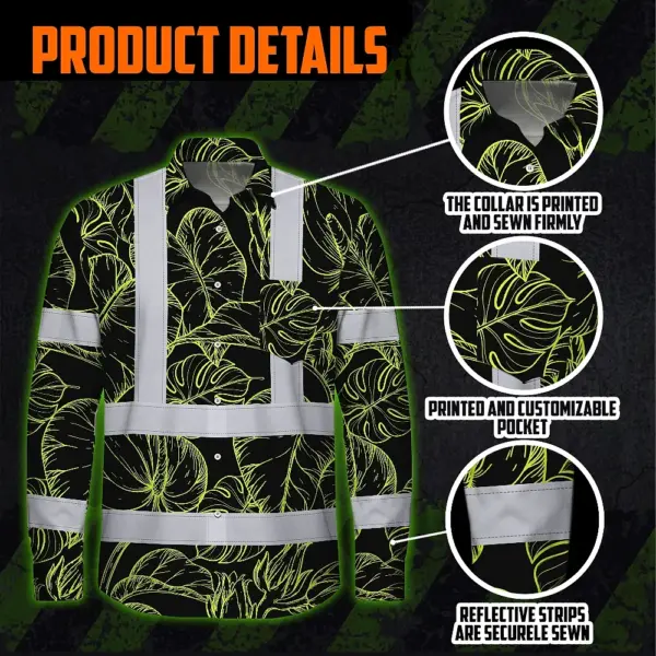 hi-vis-hawaiian-long-sleeve-shirt-reflective-tapes-lime-neon-flowers-3d94f.webp