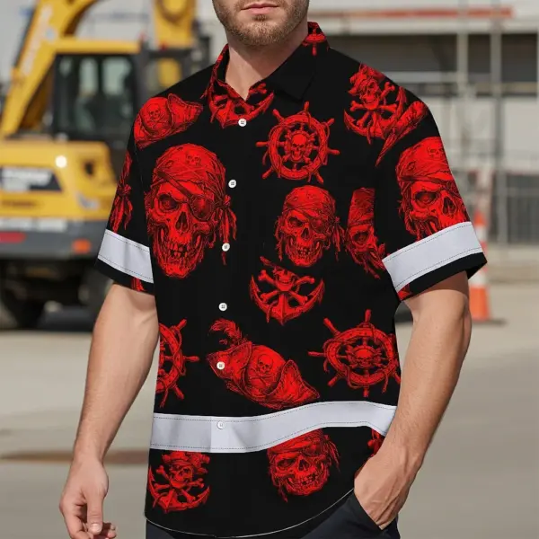 hi-vis-hawaiian-shirt-reflective-tapes-black-red-skull-boat-custom-374bf.webp