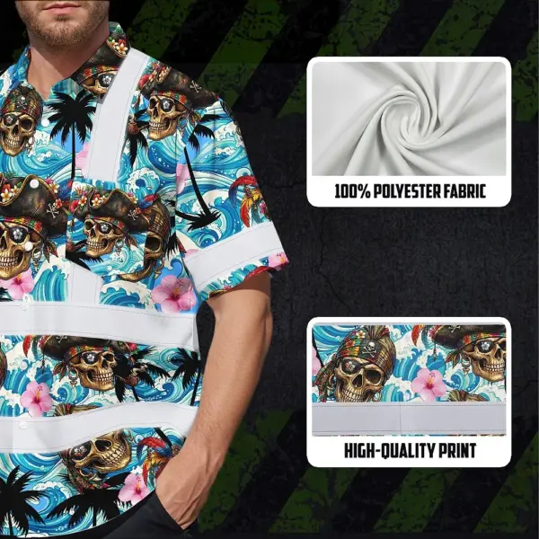 hi-vis-hawaiian-shirt-reflective-tapes-blue-flower-skull-boat-custom-7a4c5.webp