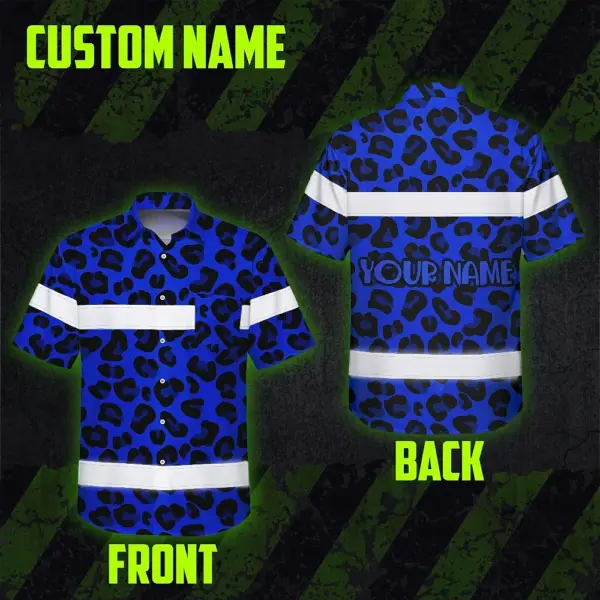 hi-vis-hawaiian-shirt-reflective-tapes-blue-leopard-custom-name-324ca.webp