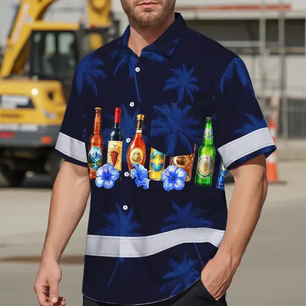 hi-vis-hawaiian-shirt-reflective-tapes-dark-blue-flower-drink-09d4c.webp