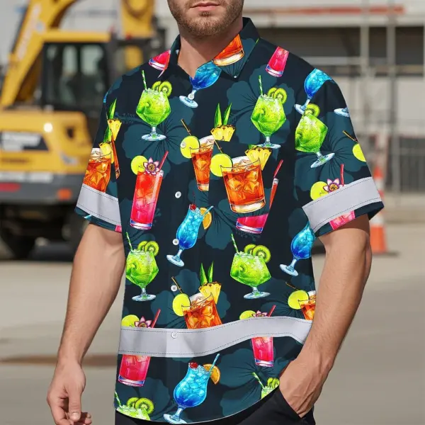 hi-vis-hawaiian-shirt-reflective-tapes-dark-green-drink-tropical-7993b.webp
