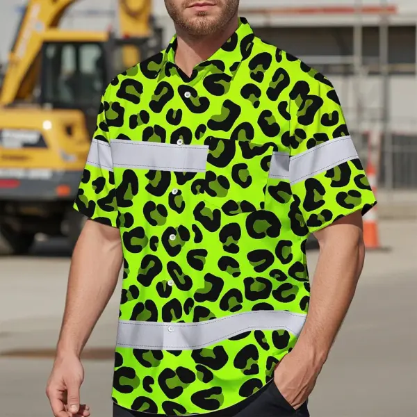hi-vis-hawaiian-shirt-reflective-tapes-green-leopard-custom-name-f2855.webp
