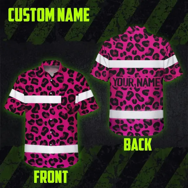 hi-vis-hawaiian-shirt-reflective-tapes-pink-leopard-custom-name-7d1e4.webp