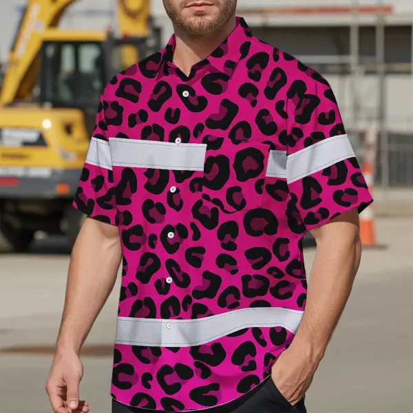 hi-vis-hawaiian-shirt-reflective-tapes-pink-leopard-custom-name-9dee9.webp