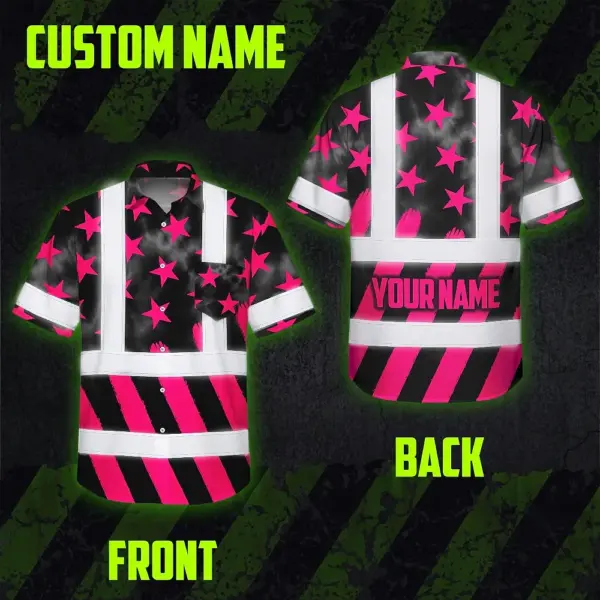 hi-vis-hawaiian-shirt-reflective-tapes-pink-neon-us-flag-custom-name-16091.webp
