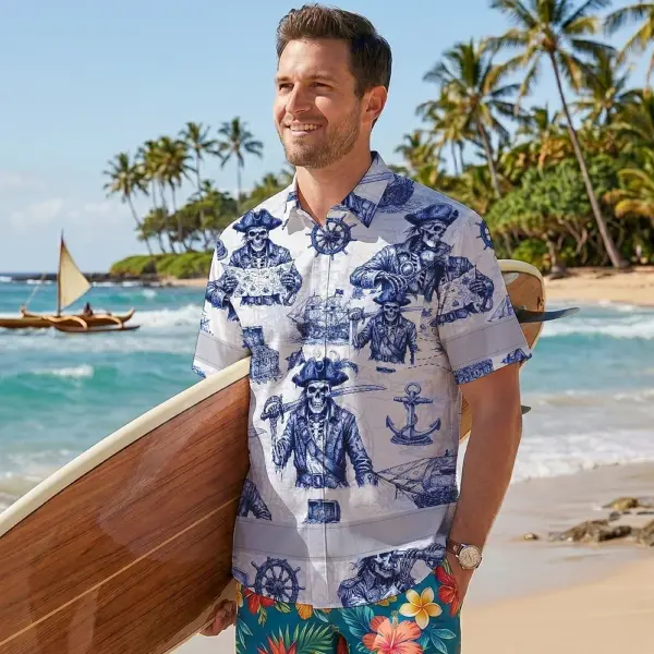 hi-vis-hawaiian-shirt-reflective-tapes-white-blue-skull-boat-custom-0f656.webp