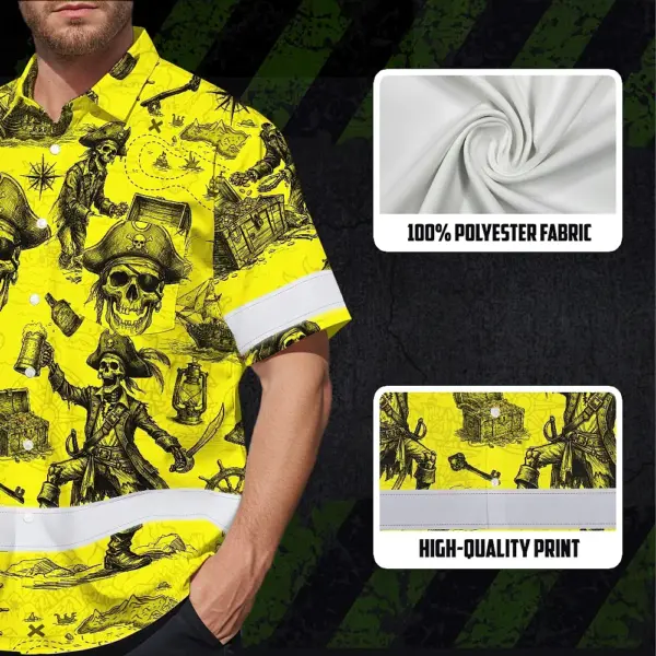 hi-vis-hawaiian-shirt-reflective-tapes-yellow-skull-boat-custom-name-f1416.webp
