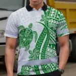 hi-vis-polo-shirt-reflective-tapes-dark-green-neon-polynesian-turtle-a6c61.webp