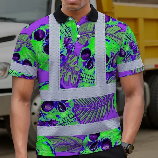 hi-vis-polo-shirt-reflective-tapes-green-neon-violet-skull-custom-09a49.webp