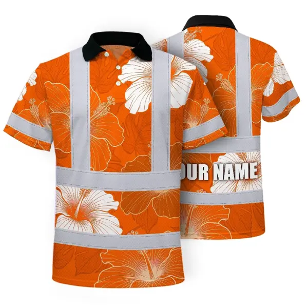 hi-vis-polo-shirt-reflective-tapes-orange-white-flowers-custom-name-4355f.webp