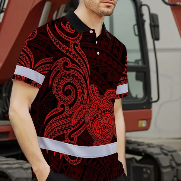 hi-vis-polo-shirt-reflective-tapes-red-neon-polynesian-custom-name-8092b.webp