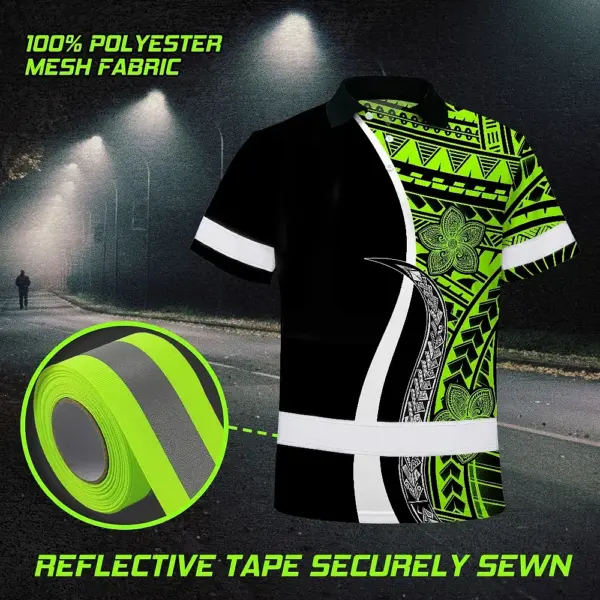 hi-vis-polo-shirt-reflective-tapes-white-green-polynesian-tribal-b20ce.webp