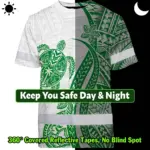 hi-vis-shirt-reflective-tapes-dark-green-neon-polynesian-turtle-95bad.webp
