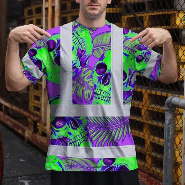 hi-vis-shirt-reflective-tapes-green-neon-violet-skull-custom-name-dc006.webp