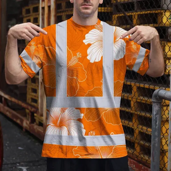 hi-vis-shirt-reflective-tapes-orange-white-flowers-custom-name-73aab.webp