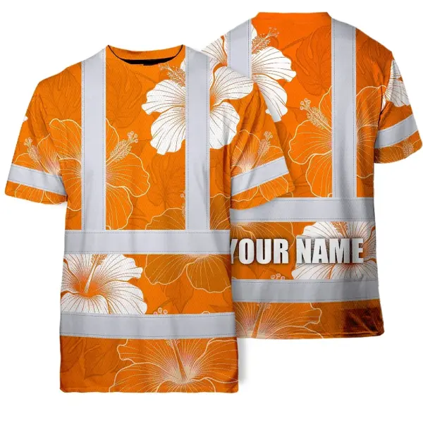 hi-vis-shirt-reflective-tapes-orange-white-flowers-custom-name-935f3.webp