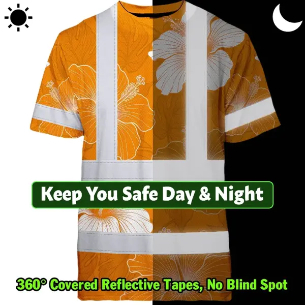 hi-vis-shirt-reflective-tapes-orange-white-flowers-custom-name-acb69.webp