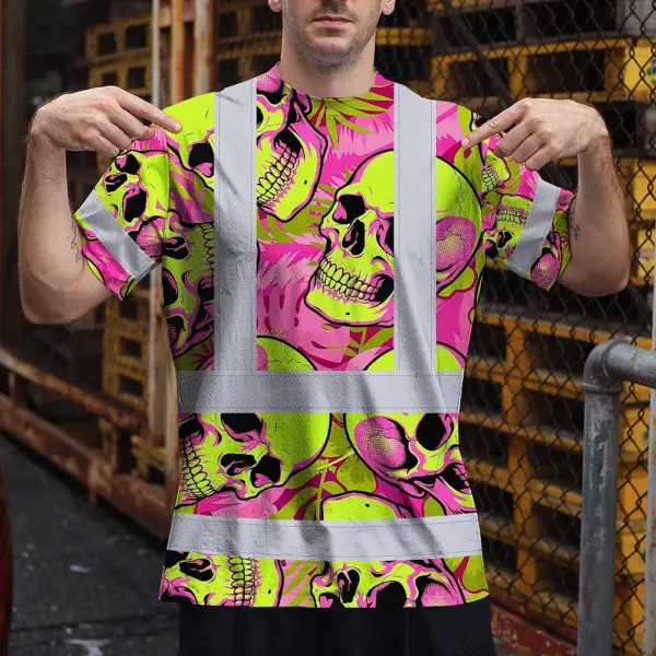 hi-vis-shirt-reflective-tapes-pink-neon-lime-skull-custom-name-57232.webp