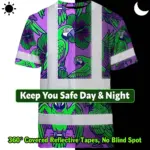 hi-vis-shirt-reflective-tapes-violet-green-parrot-custom-name-safety-fe46e.webp