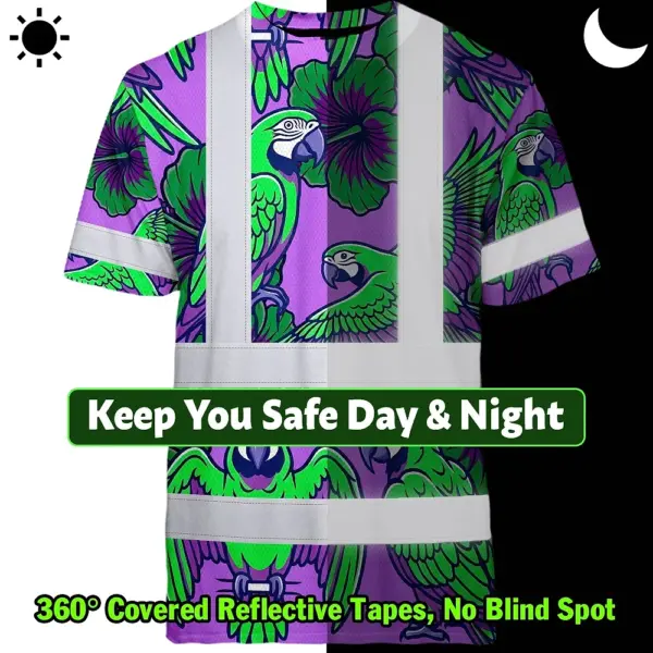 hi-vis-shirt-reflective-tapes-violet-green-parrot-custom-name-safety-fe46e.webp
