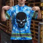 hi-vis-shirts-reflective-black-skull-blue-tie-dye-custom-name-safety-dd28a.webp