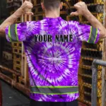 hi-vis-shirts-reflective-black-skull-violet-tie-dye-custom-name-467bf.webp