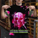 hi-vis-shirts-reflective-pink-white-skull-tie-dye-custom-name-safety-671bf.webp