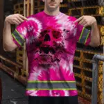 hi-vis-shirts-reflective-scratch-skull-pink-tie-dye-custom-name-5e027.webp