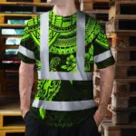 hi-vis-t-shirt-reflective-tapes-green-turtle-flower-hawaiian-06737.webp
