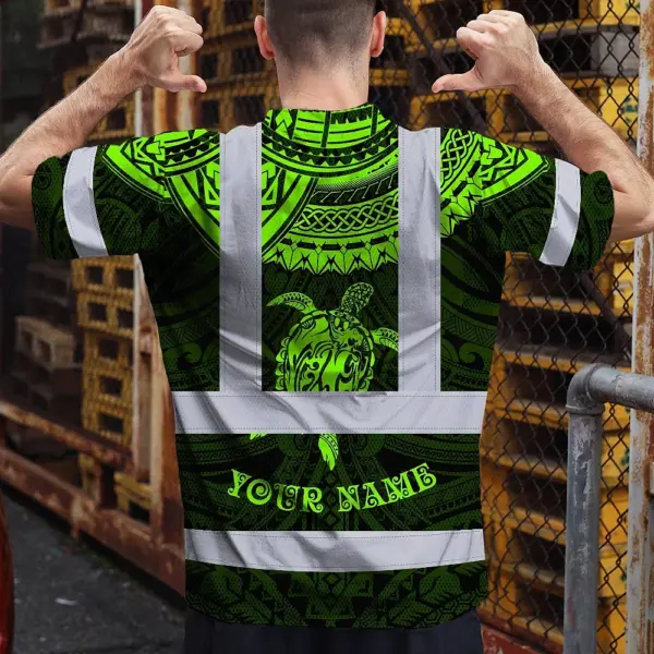 hi-vis-t-shirt-reflective-tapes-green-turtle-flower-hawaiian-4fbb0.webp