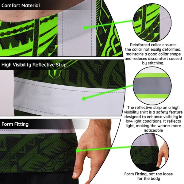 hi-vis-t-shirt-reflective-tapes-green-turtle-flower-hawaiian-9363a.webp