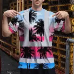hi-vis-t-shirt-reflective-tapes-pink-blue-coconut-tree-custom-name-b5144.webp