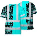 hi-vis-t-shirt-reflective-tapes-tiki-blue-neon-polynesian-tribal-d1658.webp