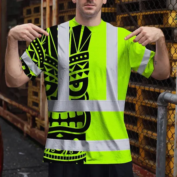 hi-vis-t-shirt-reflective-tapes-tiki-hawaiian-polynesian-tribal-f0f07.webp
