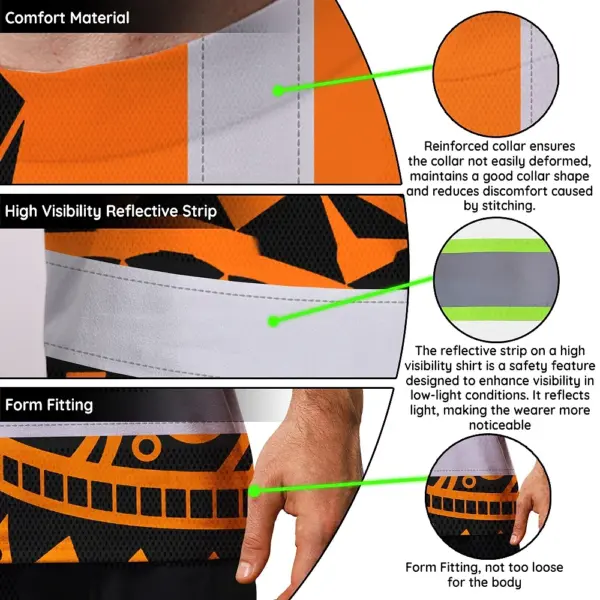 hi-vis-t-shirt-reflective-tapes-tiki-orange-neon-polynesian-tribal-42872.webp