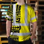 hi-vis-t-shirt-reflective-tapes-tiki-yellow-neon-polynesian-tribal-09f4d.webp