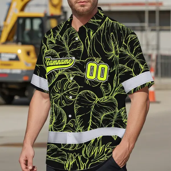 hi-vis-team-hawaiian-shirt-reflective-tapes-black-green-leaf-custom-2d374.webp
