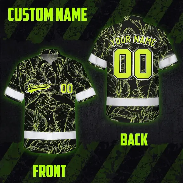 hi-vis-team-hawaiian-shirt-reflective-tapes-black-green-leaf-custom-94c93.webp